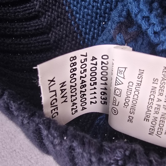 NEW Chaps 1/4 Zip Polo Sweater Men's‎ size XL Color Block Striped prep Academia - Picture 8 of 13